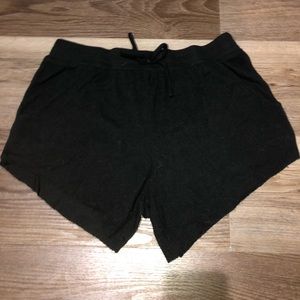 black high waisted shorts